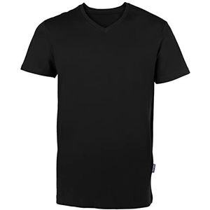 HRM Heren Luxe V-Hals T-shirt, Zwart, Maat XL I Premium Heren T-shirt Gemaakt van 100% Biologisch Katoen I Basic T-shirt Wasbaar tot 60�°C I Hoogwaardige & Duurzame Herenkleding