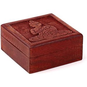 Puckator - Box van mangohout met gesneden Thaise Boeddha