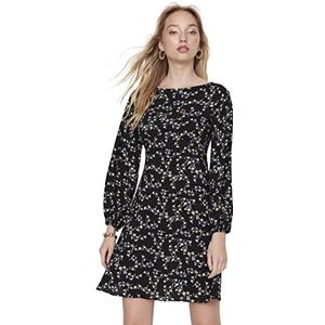 Trendyol Jurk - Zwart - Skater, Zwart, 68