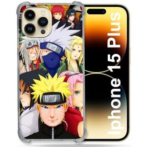 MagSafe-compatibel hoesje voor iPhone 15 Plus Manga Naruto Team