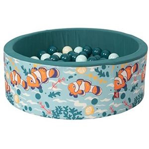 KNORRTOYS.COM 76.000 ballenbad soft-clownfish-150 ballen beige/licht mint/dark sea