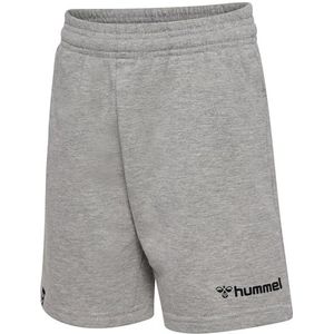 hummel hmlMOVER Katoenen bermuda shorts voor kinderen, grijs gemêleerd, 152