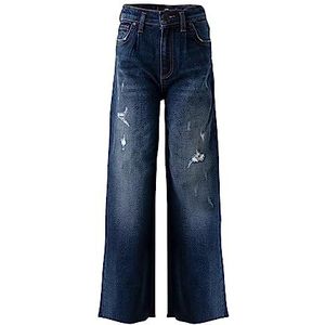 LTB Jeans Meisjesjeans Felicia G hoge taille, ontspannen jeans katoenmix met ritssluiting, maat 9 jaar/134 in medium blauw, Talila Safe Wash 54549, 134 cm