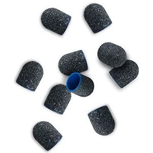 Aba Group Slipkapslar 10 stycken 10mm Grade 60, Slipdynor för pedikyr, Dynor för fötter, vattentäta, engångsskydd, dynor för en bärare, Tillverkad i EU