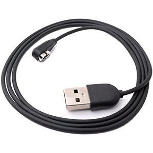 SYSTEM-S USB 2.0 kabel 100 cm oplaadkabel voor Aftershokz Aeropex draadloze hoofdtelefoon zwart