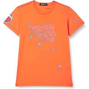 Replay Jongens SB7404 T-Shirt, 648 Melon, 16A, 648 meloen., 16 Jaren