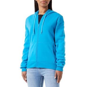 Libbi Stijlvolle capuchontrui voor dames, met ritssluiting, polyester, blauw, maat S, blauw, S