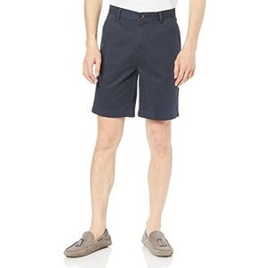 Amazon Essentials Men's Korte broek met binnenbeenlengte van 23 cm en klassieke pasvorm, Marineblauw, 30