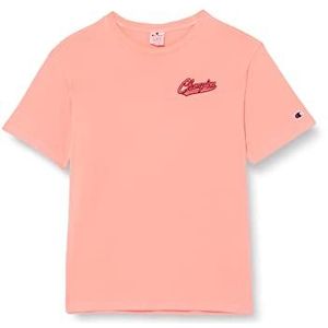 Champion Rochester 1919 Retro Resort Crewneck S-S T-shirt, lichtroze (DVKF), XS voor heren, Glanzend roze (Dvkf), XS
