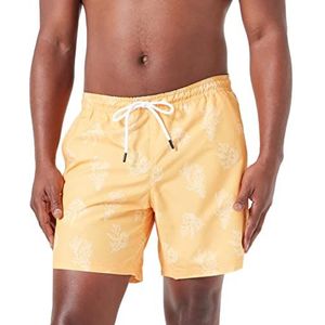 Tom Tailor Denim heren 1035053 zwemshorts, 31427 - Geel Wit Big Coral Print, XL