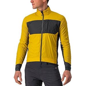 CASTELLI 4521507 UNLIMITED PUFFY JACKET herenjas goudrood/donkergrijs M