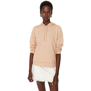 Trendyol 100% katoen Sweatshirt - Bruin - Regular XS Bruin, Camelfarben, XS