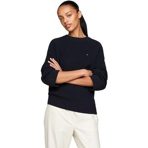 Tommy Hilfiger Gebreide damestrui, Blauw (Woestijnhemel), XXL