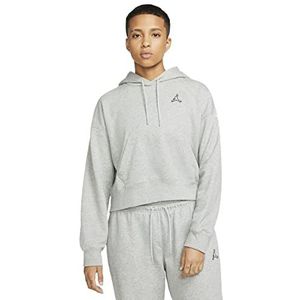 Nike Womens Hooded Long Sleeve Top Jordan Essentials, Dk Grey Heather, DN4570-063, S