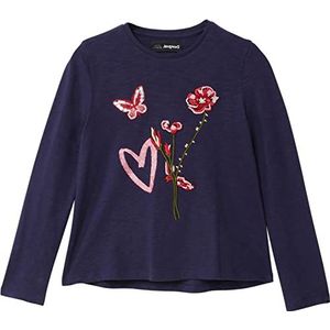 Desigual T-shirt voor meisjes, blauw, 13-14 Jaar