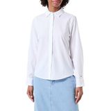 Tommy Hilfiger - Dameshemd - Wit - Regular Fit - Katoen