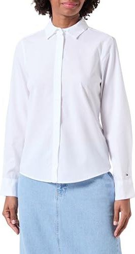 Tommy Hilfiger - Dameshemd - Wit - Regular Fit - Katoen