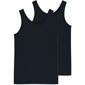 NAME IT Girl's NKFUU Tank TOP 2P NOOS Onderhemd, Zwart, 158/164, zwart, 158/164 cm