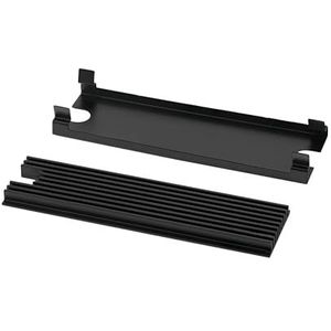 Thermal Grizzly Passieve M.2 SSD koeler - 2x thermische pad, esthetische zwarte kleur, SSD-koellichaam