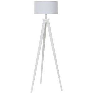 DKD vloerlamp Home Decor wit polyester hout (50 x 50 x 150 cm)