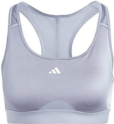 adidas - PowerReact - Sport Bh - Zwart - Medium Ondersteuning, AEROREADY Technologie, 70% Gerecycled