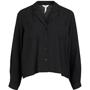 Object Dames Objseline L/S Shirt Noos Blouse, zwart, 42