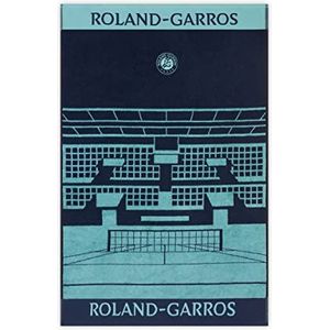 ROLAND-GARROS - Handdoek diner editie 2023 - Eiffeltoren - 100% katoen - kleur marineblauw - 70 x 105 cm