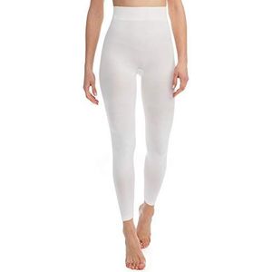 FarmaCell BodyShaper 609B (Ivoor, S/M) Stevig corrigerende legging met band - lichte en verfrissende NILIT BREEZE-vezel