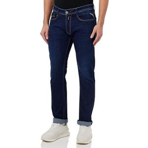 Replay Rocco Powerstretch Jeans voor heren, comfort fit, 007, donkerblauw, 33W / 34L