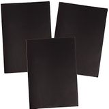 Baker Ross FX433 zwart A4 Schetsboek - Set van 3, Schetsblok voor Kinderen en Volwassenen, Tekenblok voor Scholen, Tekenpapier