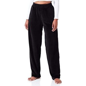 HUGO Fluwelen broek voor dames Loungewear_Pant, Zwart 1, XL