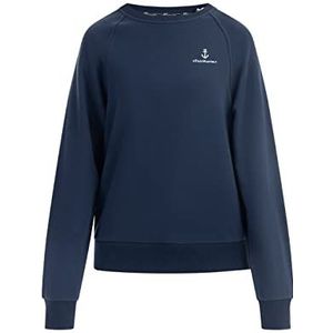 KIANNA Sweatshirt voor dames met ronde hals, marineblauw, M