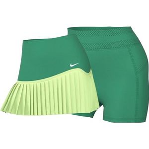 Nike Dames rok W Nk Df Advtg Skrt Srt PLD, Stadium Groen/Barely Volt/Wit, FD6532-324, XS