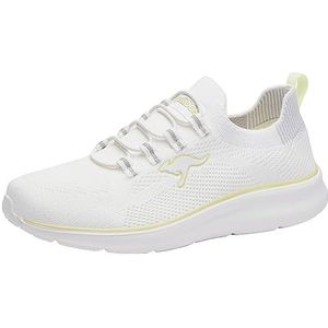 KangaROOS Dames Kj-Brighton sneakers, White Soft Yellow, 42 EU