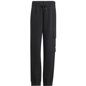 adidas Uniseks-Kind ESSENTIALS CARGO PANTS, black/white, 3-4 Years