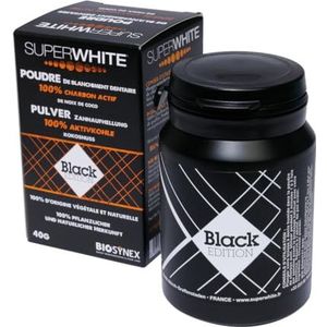 SUPERWHITE Tandbleekpoeder met actieve koolstof