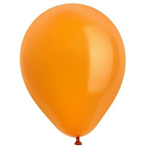Folat 31116 Ronde ballonnen, oranje, Ø 23 cm, 50 stuks, feestaccessoires, helium latex ballonnen voor bruiloft, Valentijnsdag, verjaardag, doop, communie, feestdecoratie