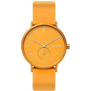 Skagen Aaren Kulor Sunshine Silicone 41mm horloge