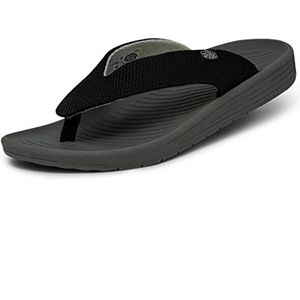 Hey Dude Milo Flip Flops voor heren, legerkleur, 45 EU, leger, 45 EU