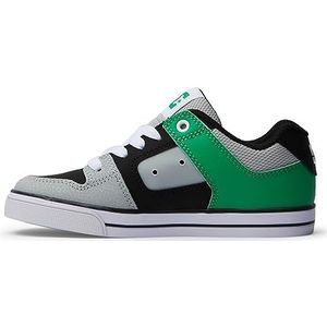 DC Shoes Pure Sneaker, Black/Kelly Green, 39 EU, Black Kelly Green, 39 EU