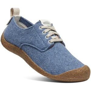 KEEN Mosey Derby Sneaker voor dames, Blauwe Vilt Berk, 39.5 EU