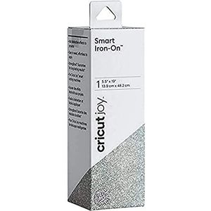 Cricut Joy Smart Iron-On Glitter, PVC, zilver, verpakking van 1