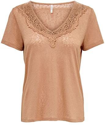 ONLY - ONLNICKI V-NECK MIX TOP JRS - Dames - Blouses
