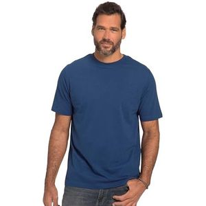 JP 1880, T-shirt voor heren, grote maten, halve mouwen, melange-jersey, Donkerblauw, 6XL