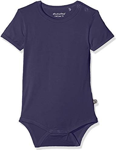 Minymo Romper s/s - Bamboe - Navy - Minymo - 50 - Romper S/S