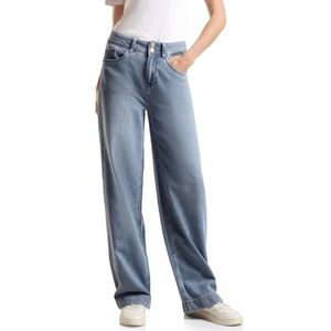 STREET ONE Jeans Wide Leg, Lichtblauw washed, 33W x 32L