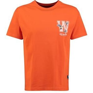 KEYLARGO Heren T-shirt MT KLWRITE Round-Loos, oranje (1390), XL
