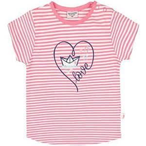 SALT AND PEPPER Babymeisjes gestreept hart applicatie OC T-shirt, Bubble Gum, 56