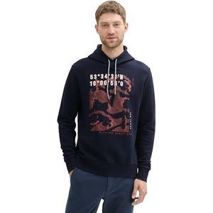 TOM TAILOR Sweatshirt voor heren, 10668 - Sky Captain Blue, XXL
