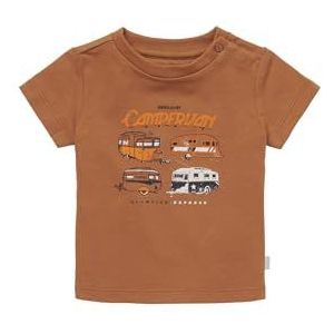Noppies Baby Huaian T-shirt met korte mouwen voor baby's, jongens, Caramel Brown - P900, 68 cm